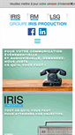 Mobile Screenshot of iris-production.fr